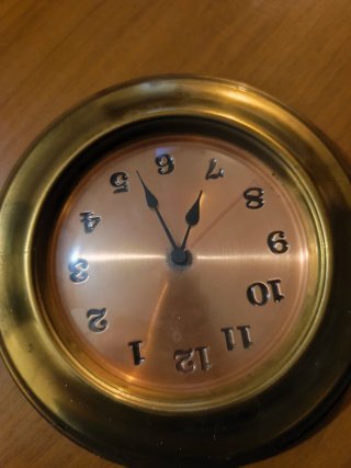 Orologio vintage rame funzionante