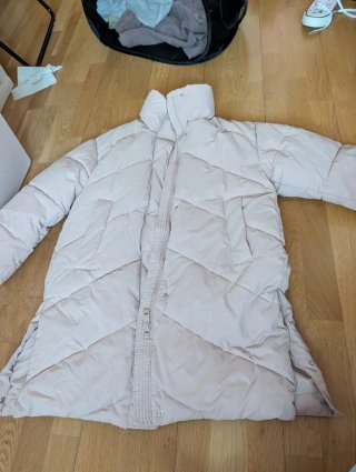 Abrigo Zara rosa