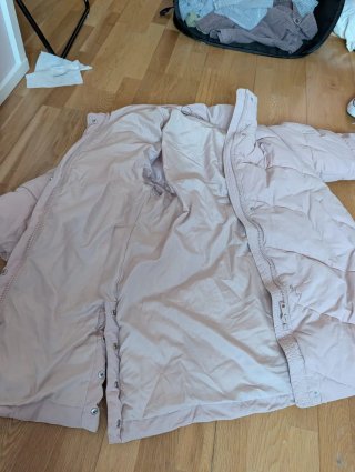 Abrigo Zara rosa