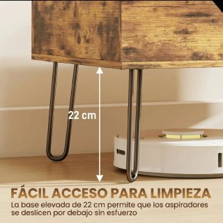Mesa centro elevable rústica NUEVA