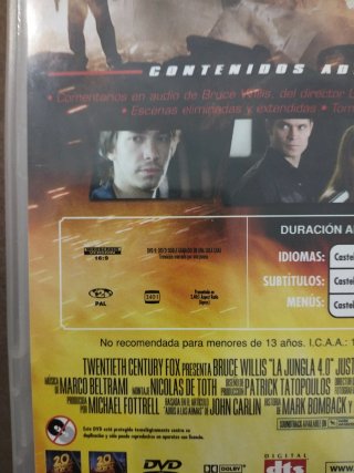 La Jungla 4.0 DVD (Die Hard 4.0)