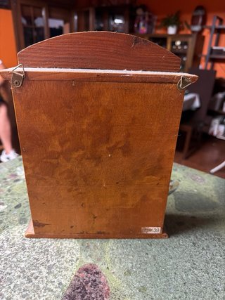 Guardaroba portabottiglie in legno e bambù