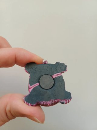 Imán tortuga rosa
