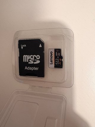 Tarjeta Micro SD Lenovo 512 GB + Adaptador