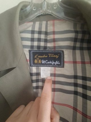 Gabardina Emidio Tucci Verde Oliva