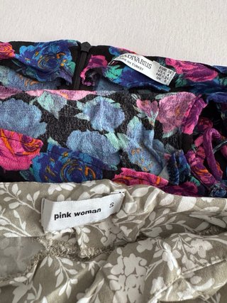 Pack 2 faldas estampado floral talla S