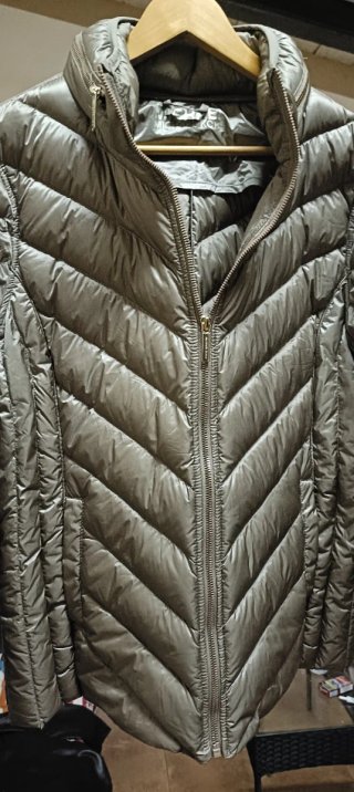 Plumífero Ligero Michael Kors Metalizado Talla XL