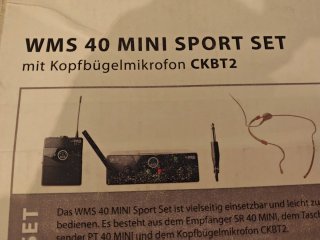 Sistema Inalámbrico AKG wms 40 Diadema ckbt2