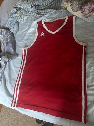 Camiseta sin mangas Adidas Original Rojo