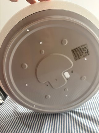 Plafón LED redondo blanco 40cm IP21 con mando