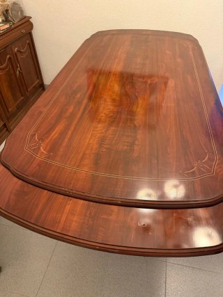 Mesa comedor extensible madera 8 personas