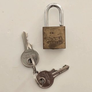 Lucchetto CISA Logo Line 20mm Ottone + 2 Chiavi