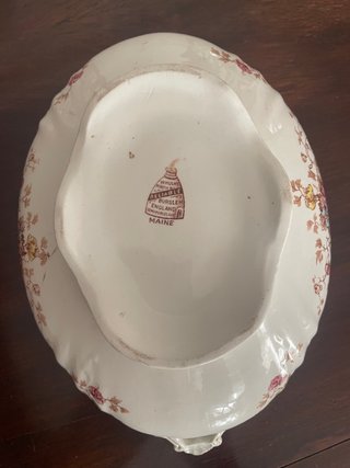 Sopera Legumbrera Porcelana Inglesa Floral