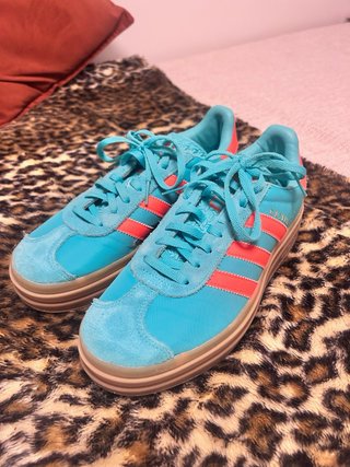 Adidas Gazelle Bold Menta y Naranja