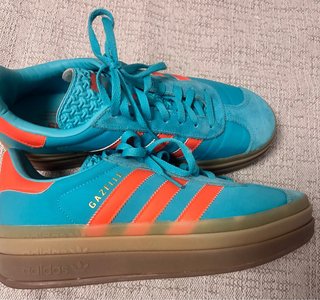 Adidas Gazelle Bold Menta y Naranja