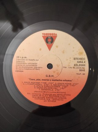 Vinilo LP Charged G.B.H. Punk Rock