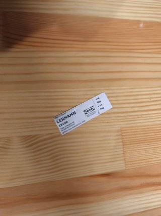Mesa cuadrada madera negra Ikea