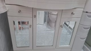 Mueble de baño lavabo mármol y madera