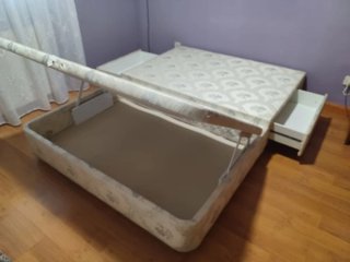 Canapé Cama Doble con Almacenamiento