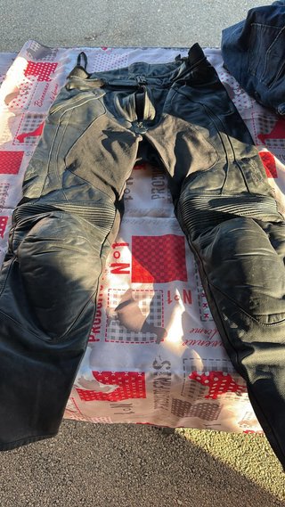 Guantes de moto cuero RST negros
