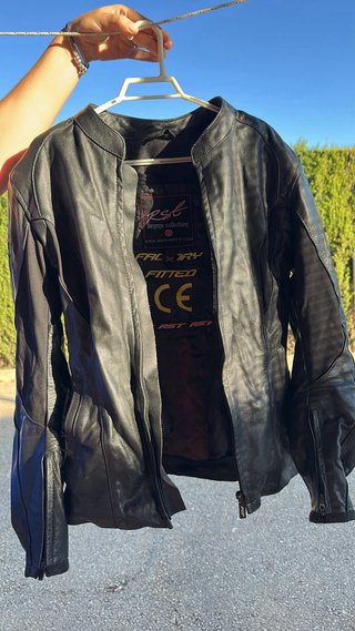 Guantes de moto cuero RST negros