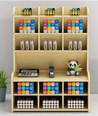 Organizador de escritorio de madera