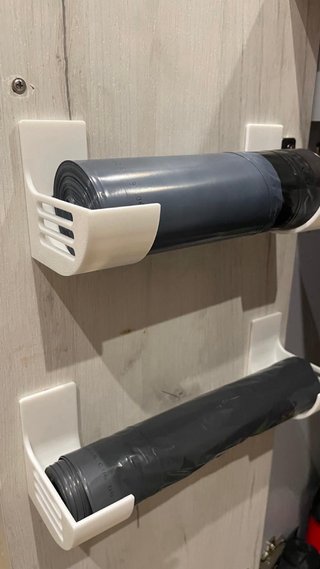Soporte organizador para rollo de basura