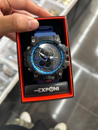 Reloj EXPONI Negro y Azul