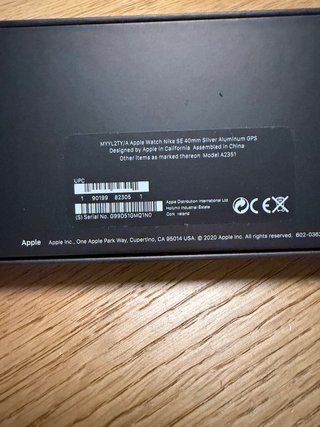 Apple Watch SE Nike Plata 40mm