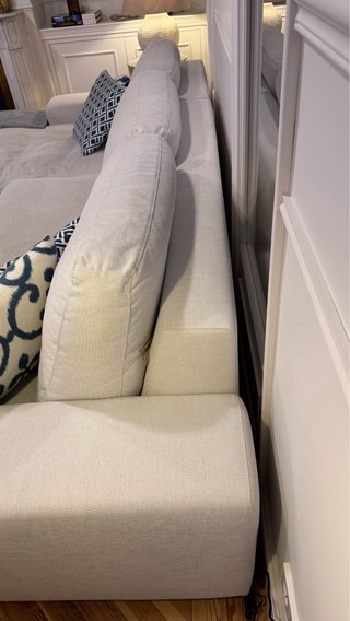 Sofá Chaise Longue Diseño Beige- URGE VENTA!!