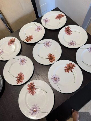Colección Porcelana Flores Vajilla