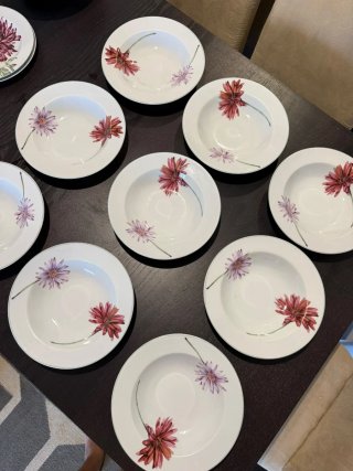 Colección Porcelana Flores Vajilla