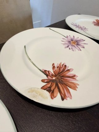Colección Porcelana Flores Vajilla