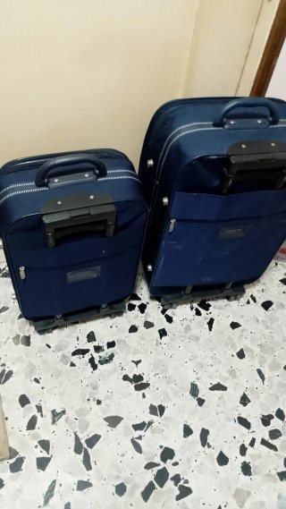 Set 2 Trolley Blu
