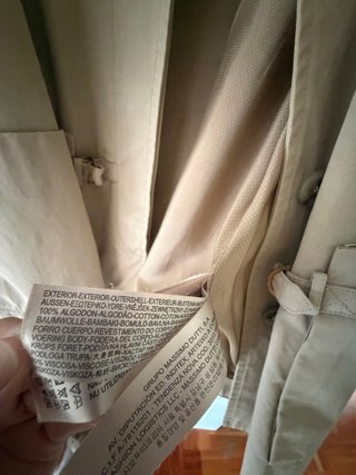 Gabardina Massimo Dutti Talla S