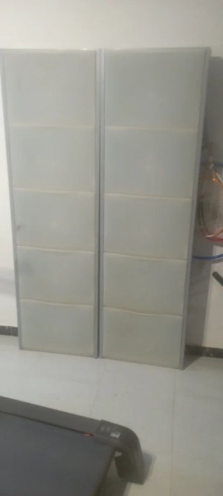 2 Zapateros Plegables Metálicos Grises