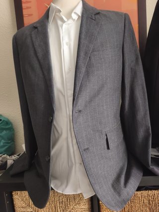 Blazer Gap Gris con rayas Talla S