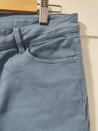 Pantalón Skinny Mujer Massimo Dutti Azul