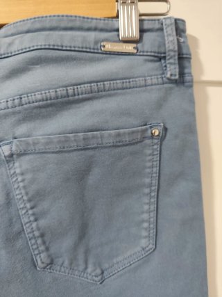 Pantalón Skinny Mujer Massimo Dutti Azul
