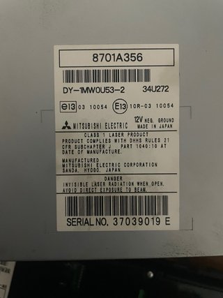Radio CD Mitsubishi