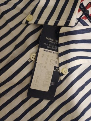 Camisa Tommy Hilfiger Rayas Azul/Blanco