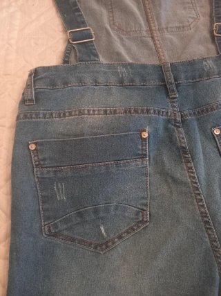 Salopette corta in denim donna