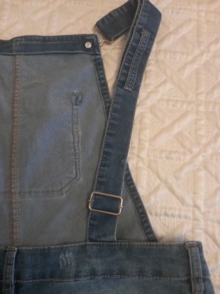 Salopette corta in denim donna