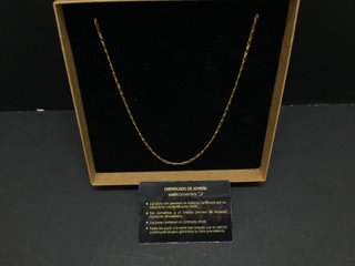 E748645-0 CADENA ORO 18K 32CM