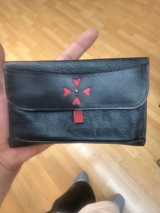 Estuche de cuero hecho a mano