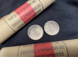 Lote 2 Sin Circular monedas de 2 ptas de 1982