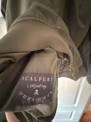 Chaqueta Bomber Scalpers Talla L Verde