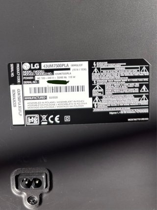 Smart TV LG 43 Negro