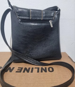 Bolso de piel Gerini negro