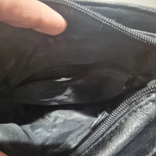 Bolso de piel Gerini negro